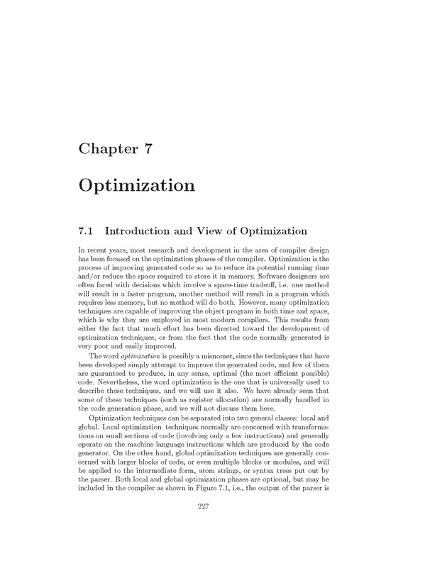 Compiler Design: Theory, Tools, and Examples - Page 227